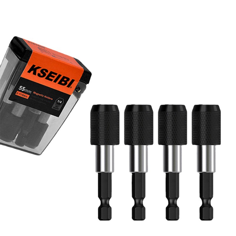 批发1/4六角磁性自锁式快脱接杆 电动螺丝批头接杆延长杆四件套