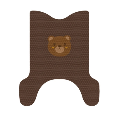 Pad Pad Modified Decorative Accessories: Electric vehicle foot mat - yadi-m10-d-exclusive-little-bear-a3411