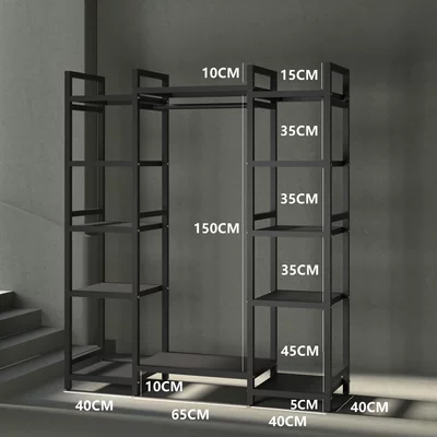 Child seat shed, Rack Floor-Standing Helmet Storage - black-e-style-l145cm-w40cm-h170cm-default-item