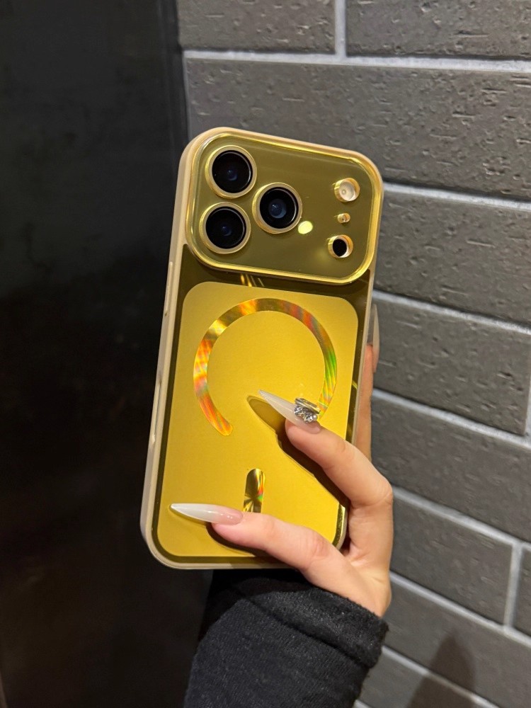 Magnetic Matte Phone Case For Iphone 16 Pro Max Starry Orange_voghion.com
