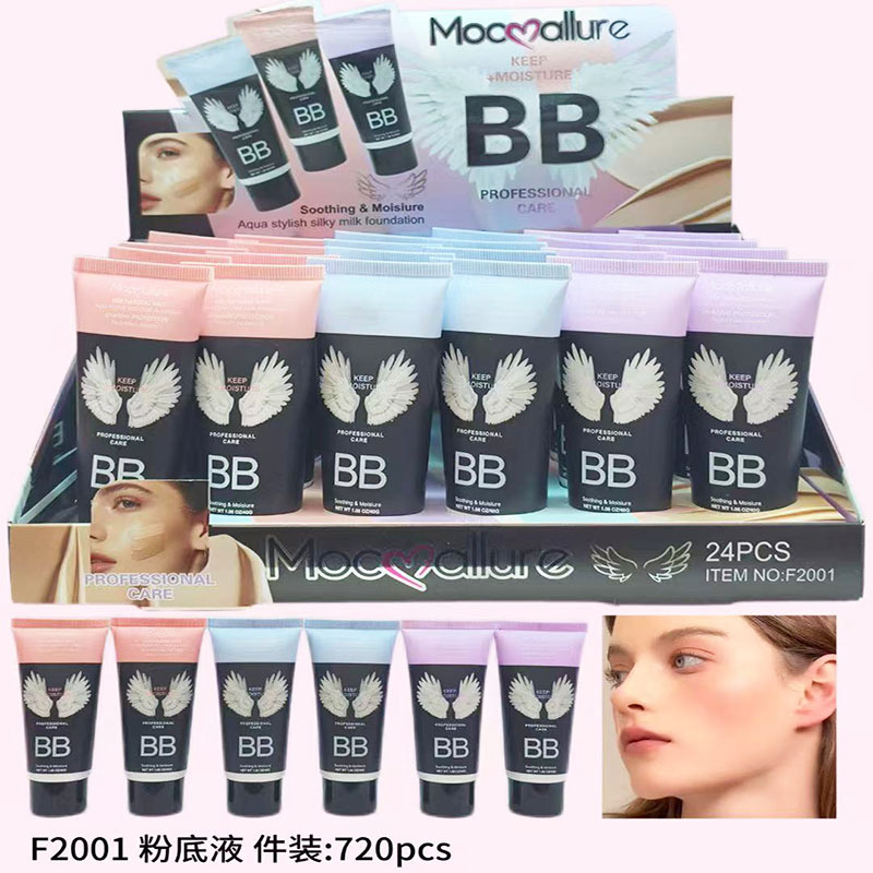 Base de Maquillaje Líquida Correctora e Hidratante de 3 Colores