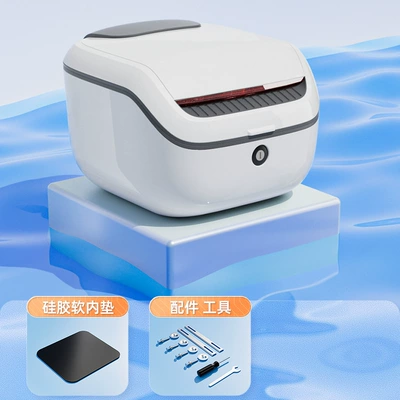 Cross-Border Popular Electric Vehicle Motorcycle trunk - white-double-layer-plastic-factory-direct-sales