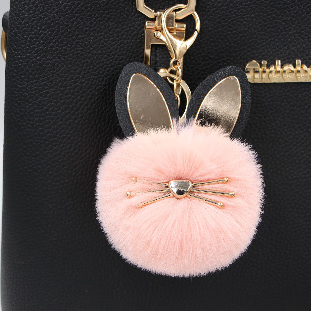 Cute Cat Imitation Wool Alloy Women's Keychain display picture 1