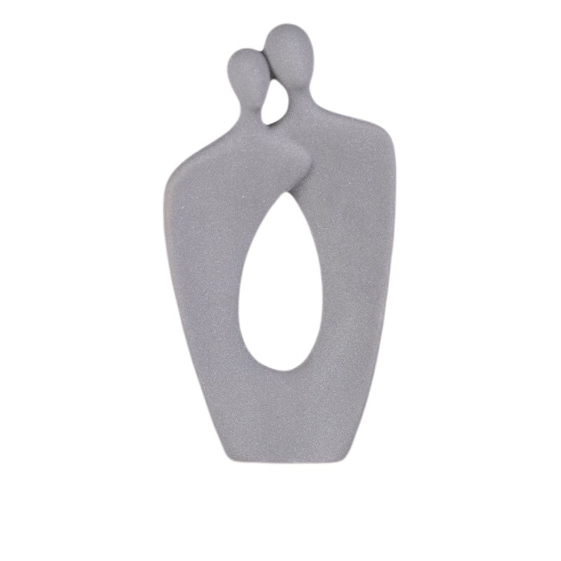 INS moderno creativo simple sala de estar abstracto pareja figura decoración arte hogar suave decoración regalo de boda