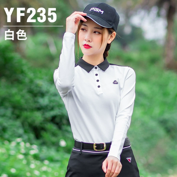 YF235 Women's Stand Collar Long Sleeves [White]