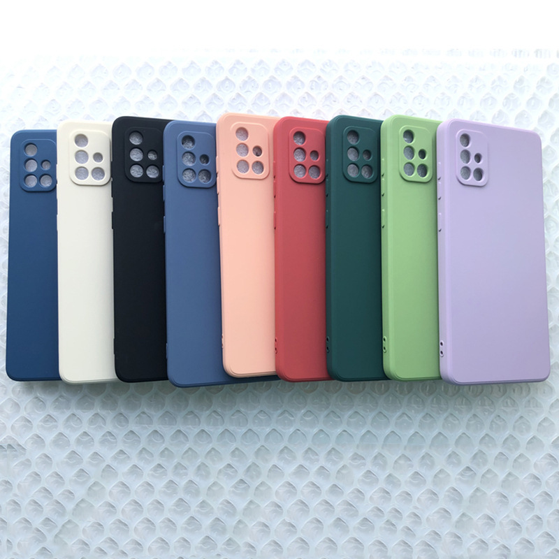 Simple Style Solid Color Tpu + Liquid Silicone Silica Gel  Phone Cases display picture 1