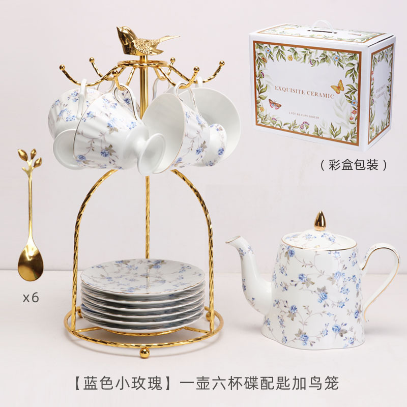 Tazas de café al por mayor transfronterizas y platos, tazas de café de cerámica de alta calidad retrógrada, tazas de menú de la tarde exquisitas británicas