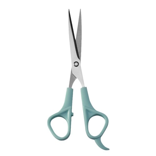 Stainless steel pet scissors dog hair shearing tool PP handle grooming scissors without hair jam flat shear crescent scissors cross-border
