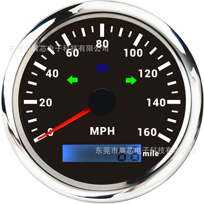 Gps Signal Speedometer Accumulated | Other vehicle instruments - cx8351-black-plate-and-silver-cover-160mph