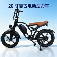 源头工厂一件代发20英寸胖胎越野雪地沙滩一体轮电动自行车外贸