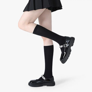 Calf socks women's summer thin mid-calf socks half over the knee slightly pressure skinny leg JK socks Japanese ins fashion stockings