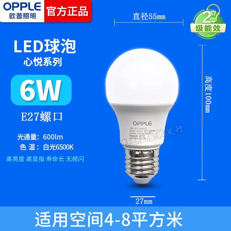 Iluminación OPP 6w burbuja esférica