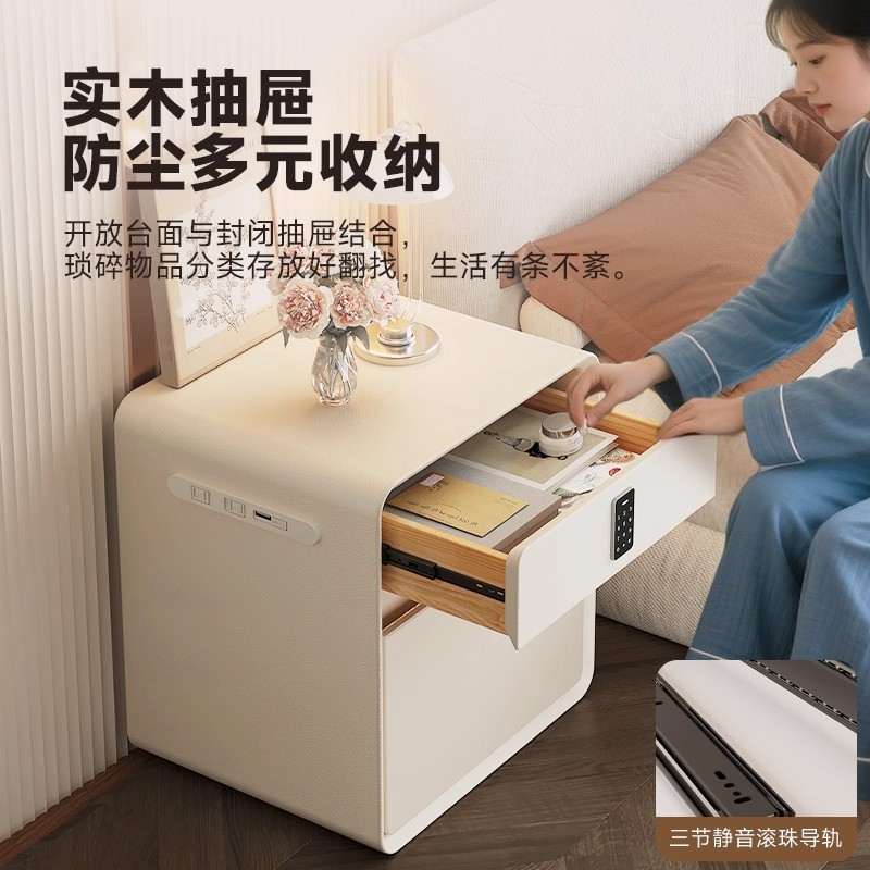 Smart cabecera caja fuerte en todo 2025 nuevo dormitorio con cerradura nicho de diseño pequeño armario de cabecera