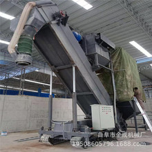 固定式地坑式粉煤灰集装车拆箱机 脉冲双除尘式矿粉石粉卸车机