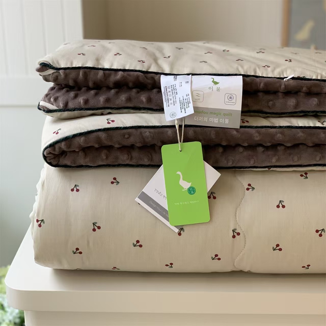 韓国のガチョウの豆は全綿の豆で秋冬に保温されて厚い豆の布団を厚くします。