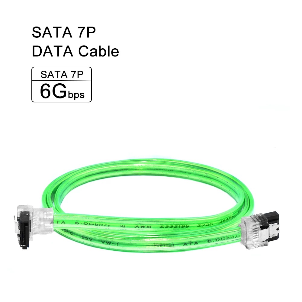 SATA III 6.0 Gbps直对弯数据线, SATA90度带弹片硬盘数据连接线