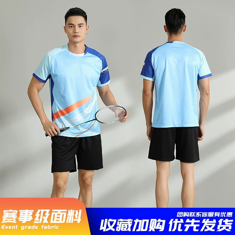 Nuevos trajes de bádminton para adultos trajes deportivos trajes de entrenamiento de voleibol masculino y femenino impresión de secado rápido