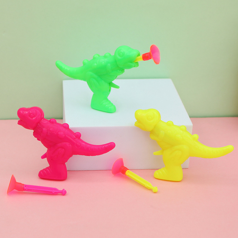 Catapulta mini ventosa de bala suave color pequeña pistola de dinosaurio niños al aire libre interacción entre padres e hijos actividades al aire libre juguetes baratos