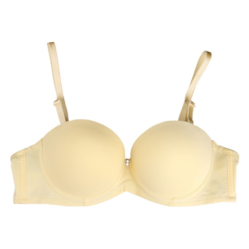 1/2 media taza pecho pequeño pecho plano empujar hacia arriba brillante simple taza no vacía ropa interior Comercio exterior Exportación transfronteriza Venta caliente