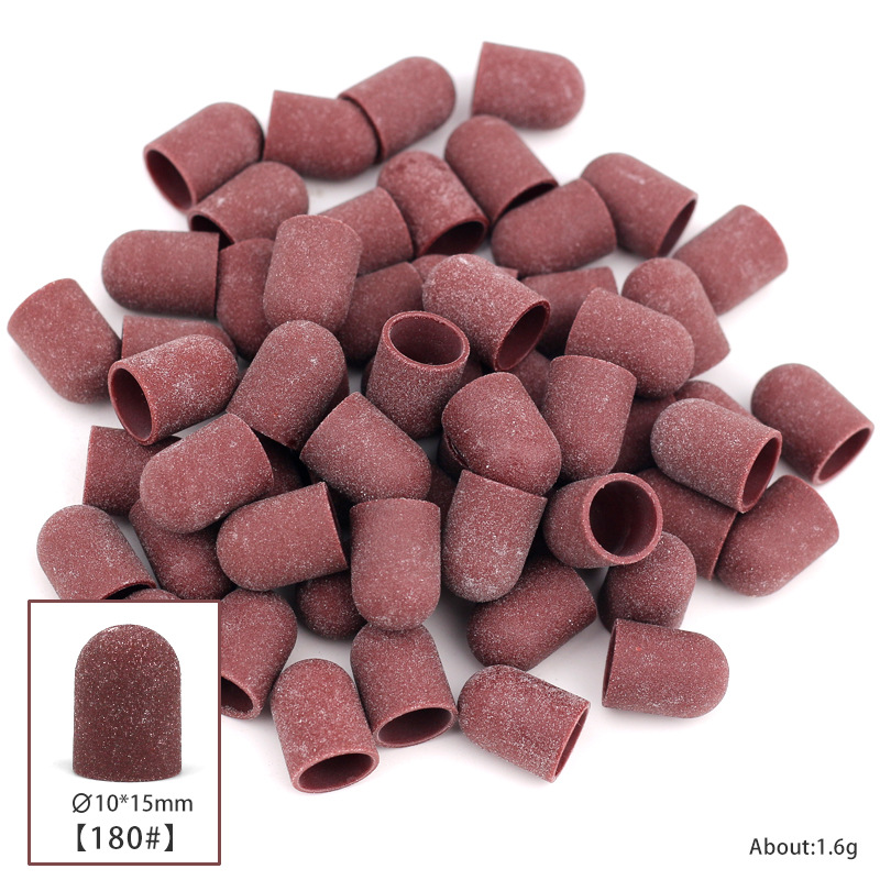 Alta calidad de la tapa de arena de uñas broca para eliminar la piel muerta callo de cuidado de los pies gorra de hilo golpear herramientas de accesorios de molino eléctrico