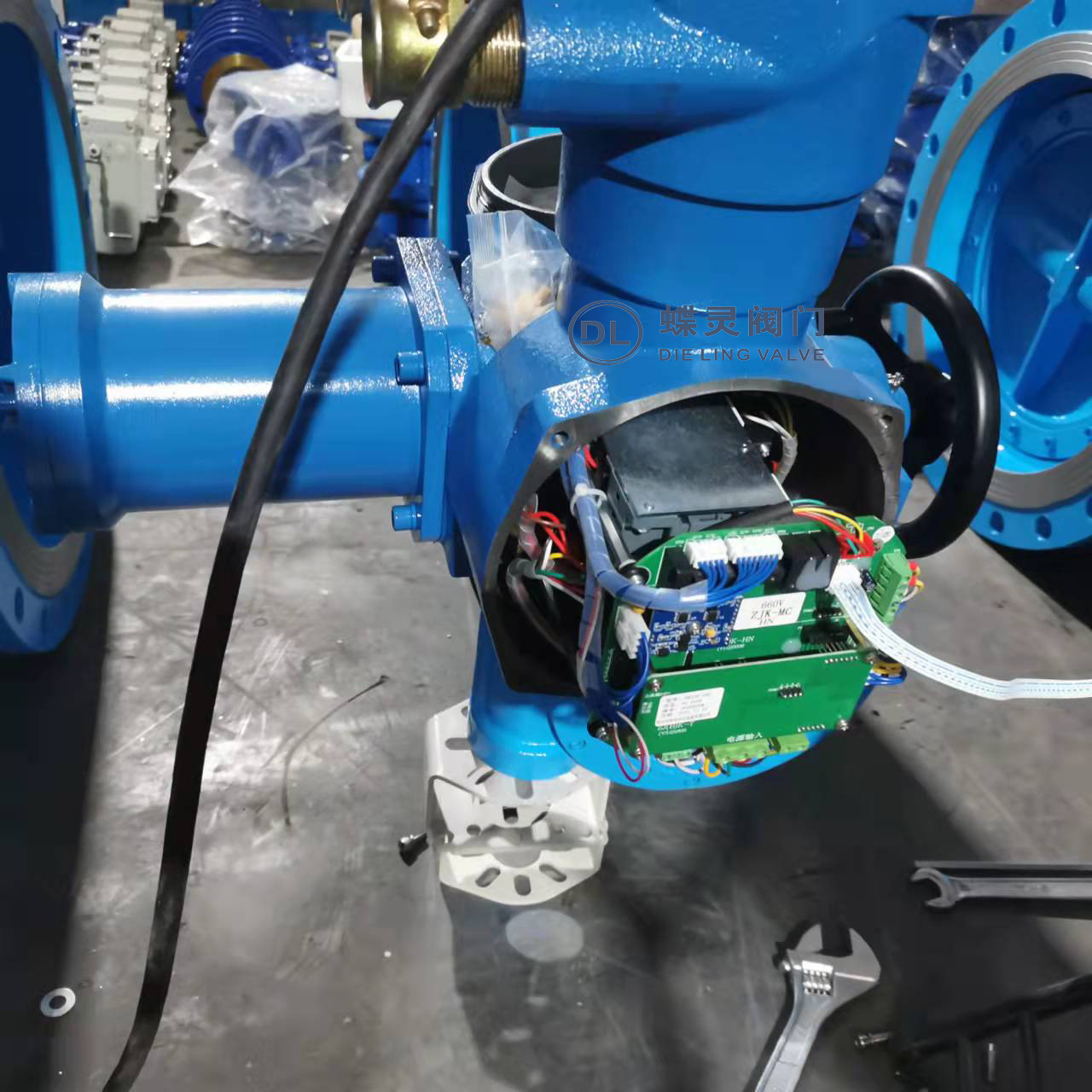WSD941X-10Q矿用隔爆型瓦斯专用电动蝶阀DN800 带485通讯接口