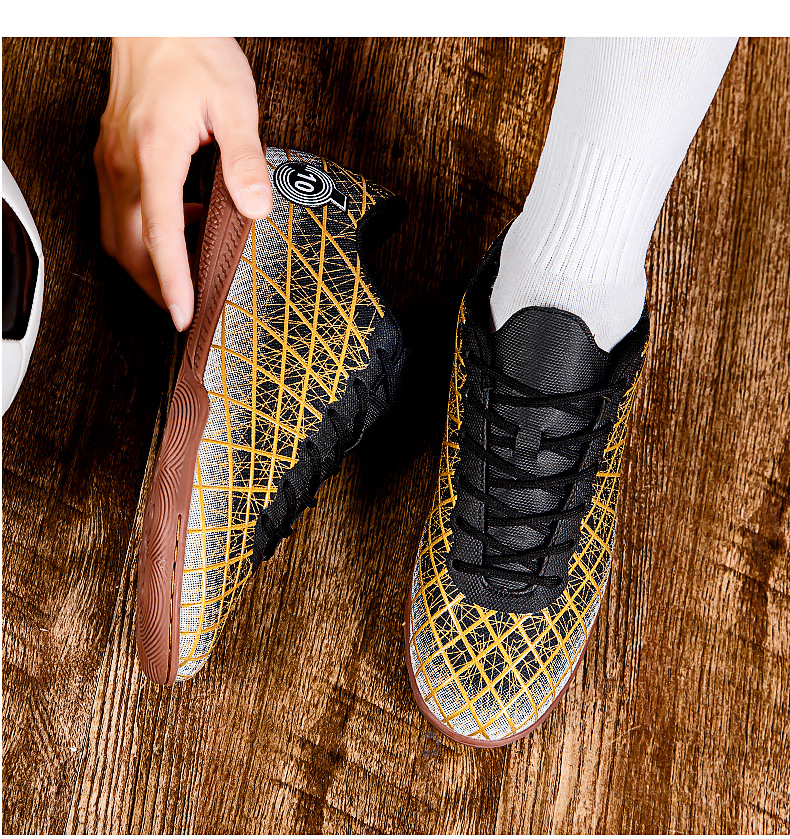 Fotballsko med lavt snitt og knuste negler, profesjonelle treningssko for barn og voksne, størrelse 47, store fotballsko_voghion.com