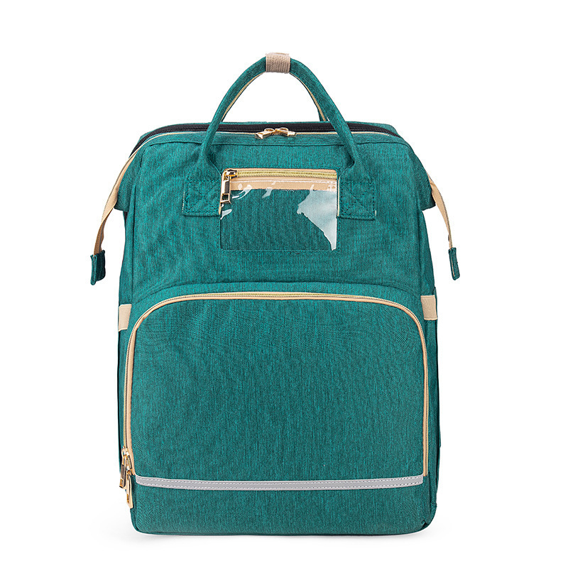 Cross border new pattern multi-function Folding bed Mummy Bag capacity waterproof Mother bag Portable Baby bed Mother-Baby Pack