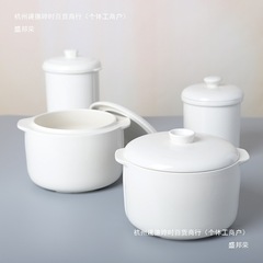 L双耳家用陶瓷隔水炖盅带盖电炖锅陶瓷内胆燕窝煲汤沙县瓦罐