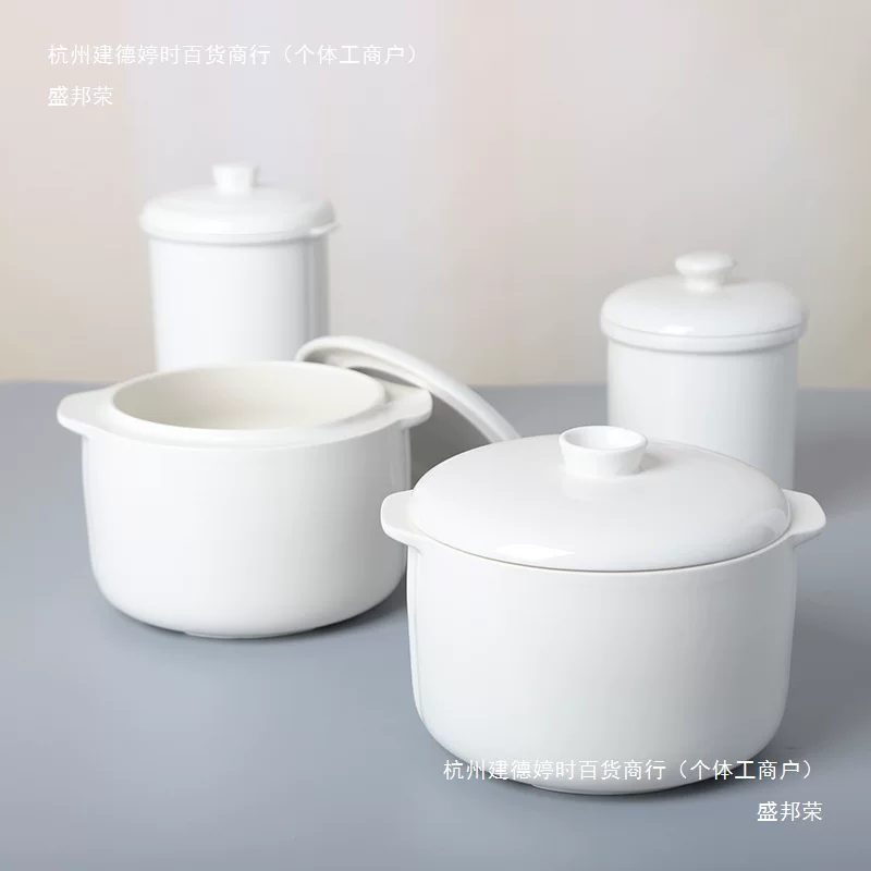 Горшок для воды с двойными ушами для дома объемом cook с крышкой, электрический горшок для тушения, керамический вкладыш, куриный гнездовой суп Шахсиан у́хо керамический горшок
