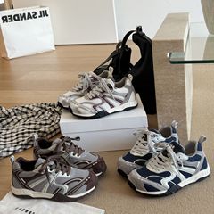 MARCO&JOYCE透气网面厚底增高老爹鞋女新款秋季百搭运动休闲鞋