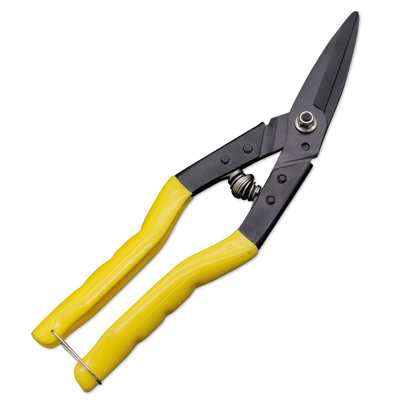 阳江厂家批发不锈钢板钢丝铁皮剪刀 多用途剪铁皮剪刀 弯头铁皮剪