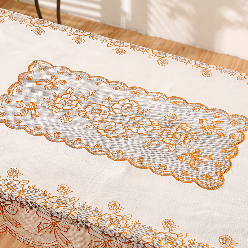 Continental de alto nivel simple rectangular flor estampado