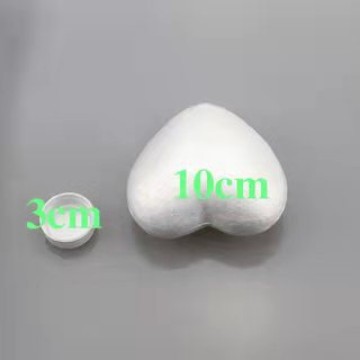 Baolilong espuma sólida tamaño del corazón melocotón medio amor decoración de la ventana boda apoyos pintados