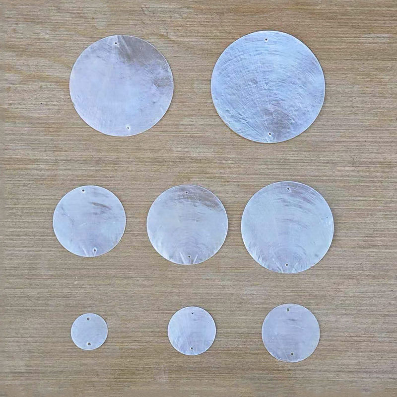 3- 7cm Natural Shell Discs DIY Handmade Wind Chimes Wedding Props Kindergarten Hanging Decorations Partition Curtains