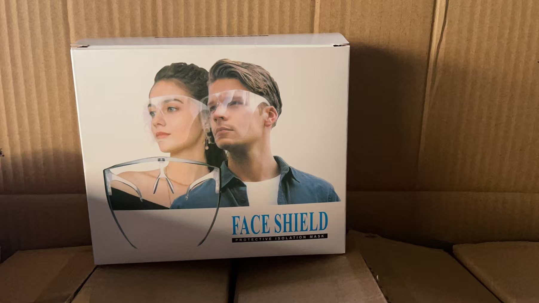 Nuevas máscaras espaciales protectoras faciales anti-splash anti-nebble gafas de aislamiento de alta definición anti-humo de petróleo protectoras de seguridad anti-epidemia