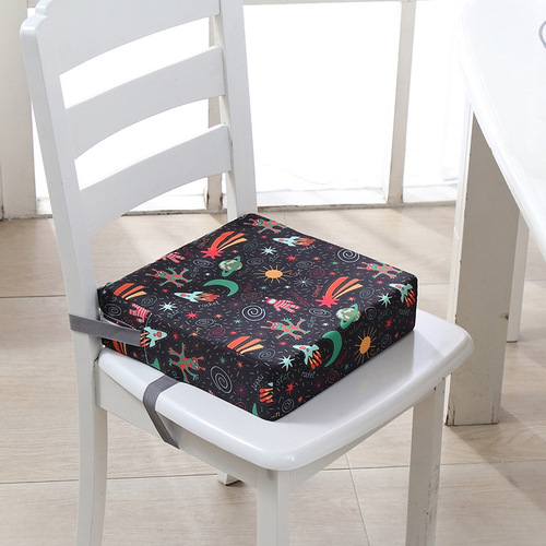 Children's dining chair heightening cushion adjustment primary school student waterproof cushion baby cartoon seat cushion thickening and heightening cushion