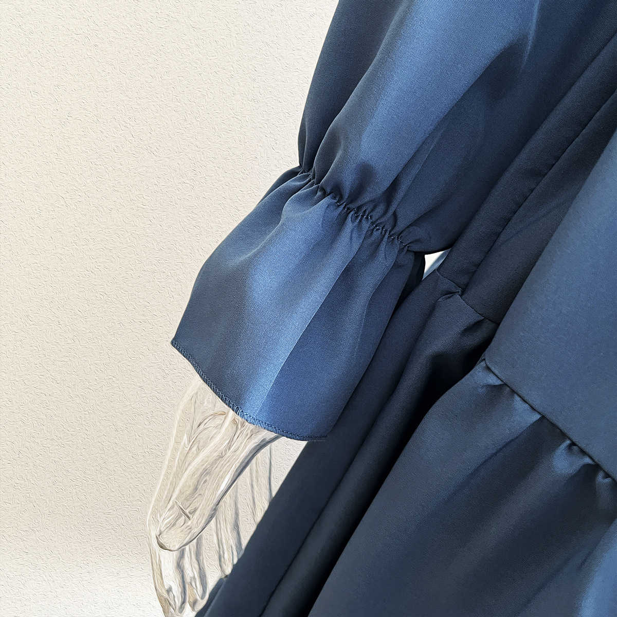 V neck Dress Flared Sleeves Long Sleeves Large Swing Dress Women Chiffon Summer Women Clothing