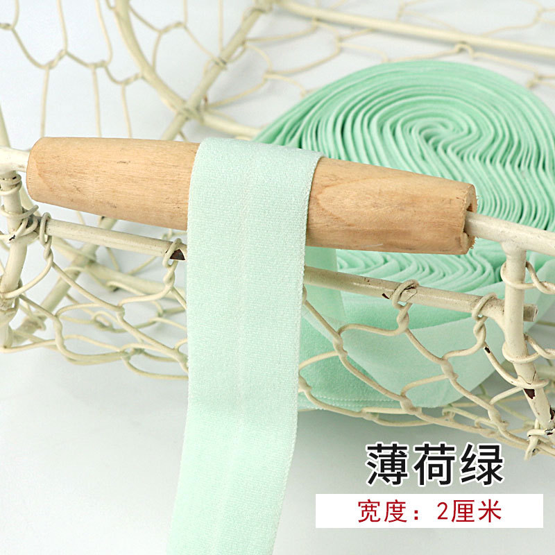 Tira de borde elástico de algodón accesorios de tela tira de borde de ropa de bebé cinta ropa interior banda elástica correa de tela plegable