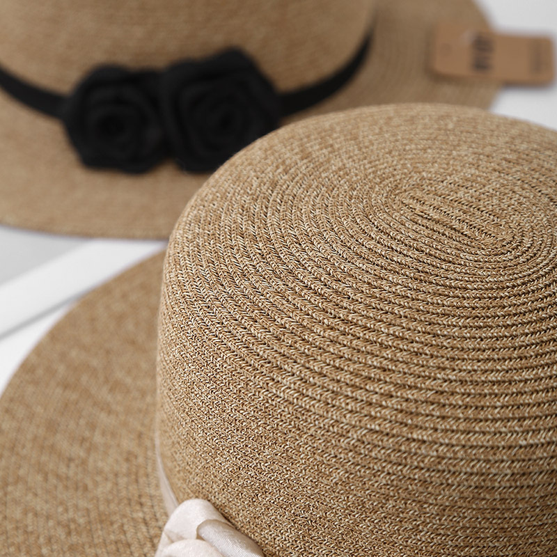Women's Casual Style Basic Solid Color Big Eaves Straw Hat display picture 6
