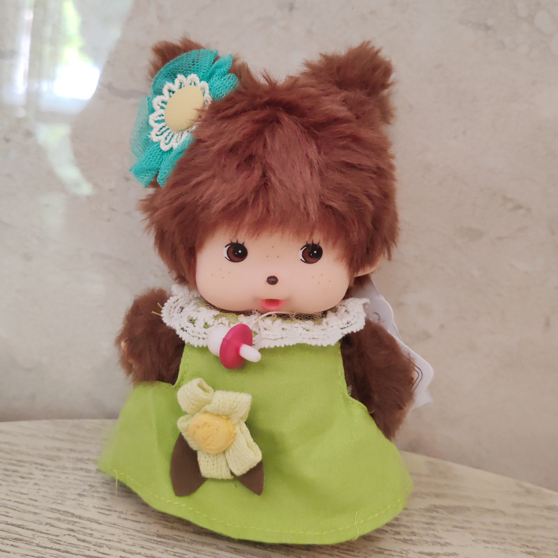 Monchic mengqiqi15CM pequeño vestido muñeca de felpa colgante bolso colgante producto transfronterizo buen producto nuevo producto