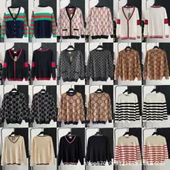 Correct Version. High Version. LV. Gucci. Fendi. Prada. Givenchy Inlaid Jacquard Cotton Knit Sweater