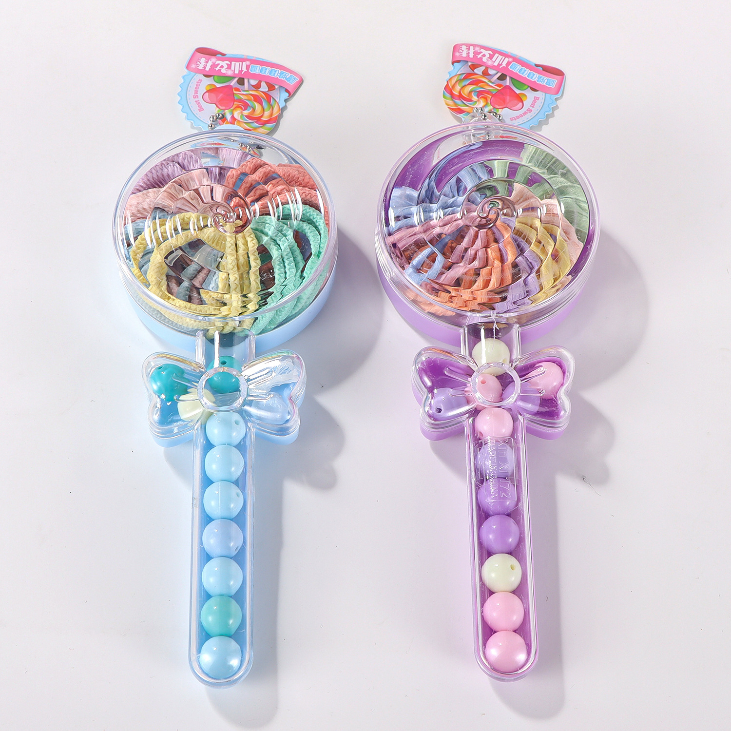 Inventario transfronterizo redondo de hadas palo diy regalo de cuentas hechas a mano para niñas cabello de cabello conjunto de joyas para niños