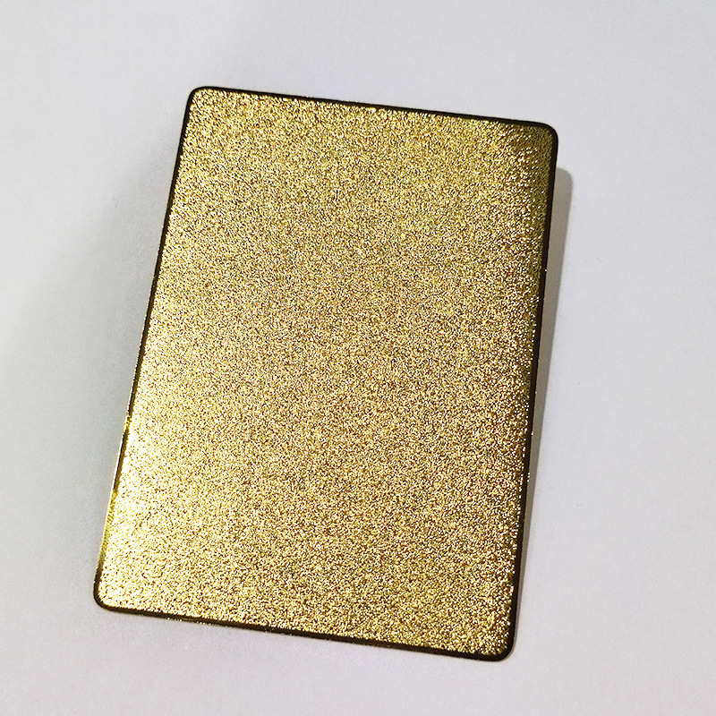 Blank Gold Stainless Steel Metal Card Double-Sided Gold-Plated Frosted Game Card Can Be DIY Printed by Yourself and Handmade Blank Gold Stainless Steel Metal Card Double-Sided Gold-Plated Frosted Game Card Can Be DIY Printed by Yourself and Handmade