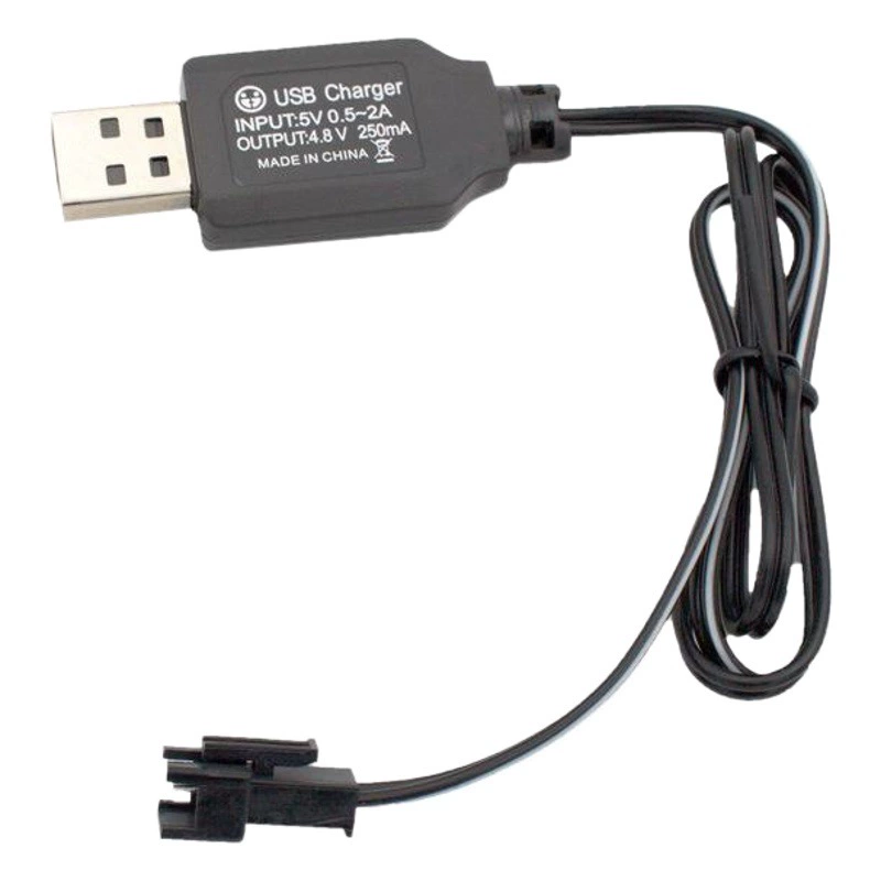 USB-кабель для зарядки 3.6V4.8V6V7.2V9.6V пульт дистанционного управления автомобиль электрическая игрушка деформация робот USB зарядное устройство