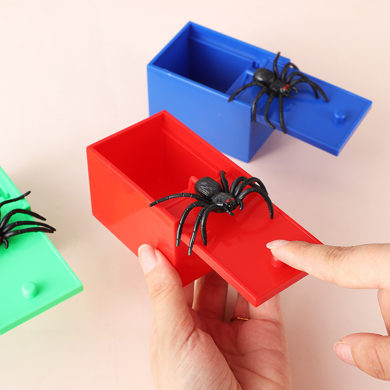 パロディクリエイティブトリッキーおもちゃスパイダーショックカラーボックス小道具Tik Tok同じスタイルトリッカーメーカー卸売クロスボーダー|undefined