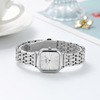 Fashionable square swiss watch, bracelet, women's watch, city style, simple and elegant design, thin strap, Birthday gift