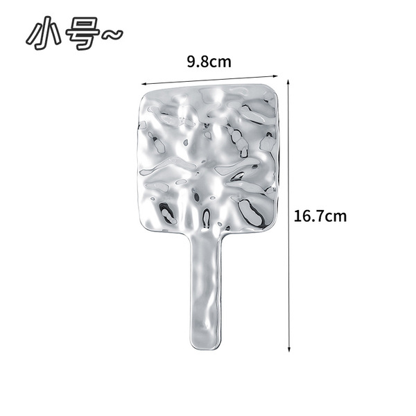 ❤한국 인 스타일 간단한 핸들 미러 고급 및 편리한 메이크업 미러 소녀의 심장 작은 거울 휴대용 메이크업 미러