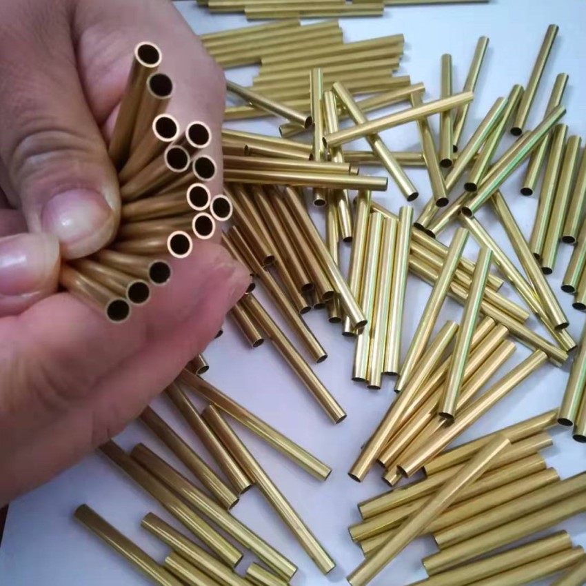 定制非标尺寸H65黄铜毛细管 铜套管 空心铜管黄铜 管滚花拉花加工