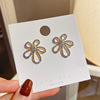 Universal brand earrings from pearl, silver 925 sample, flowered