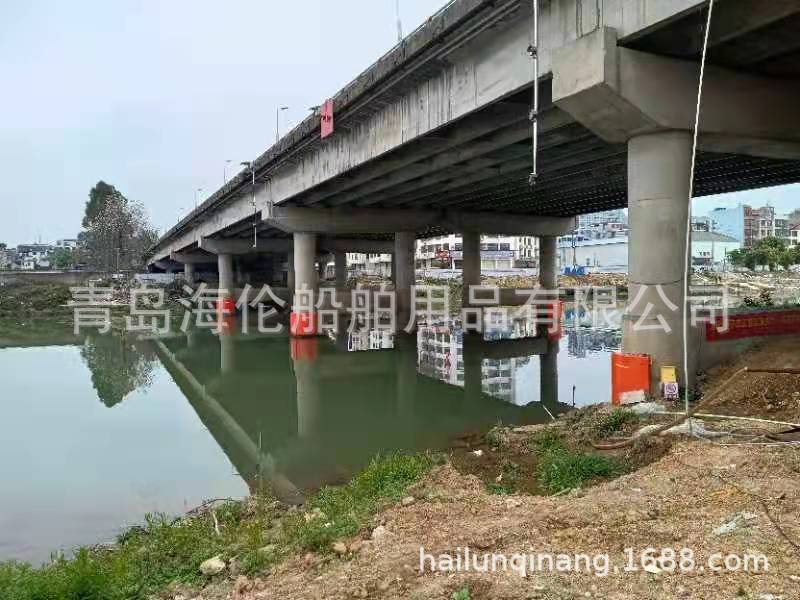 桥梁桥墩大桥设施防撞块护舷设施青岛即墨区否是海伦复合防撞设施